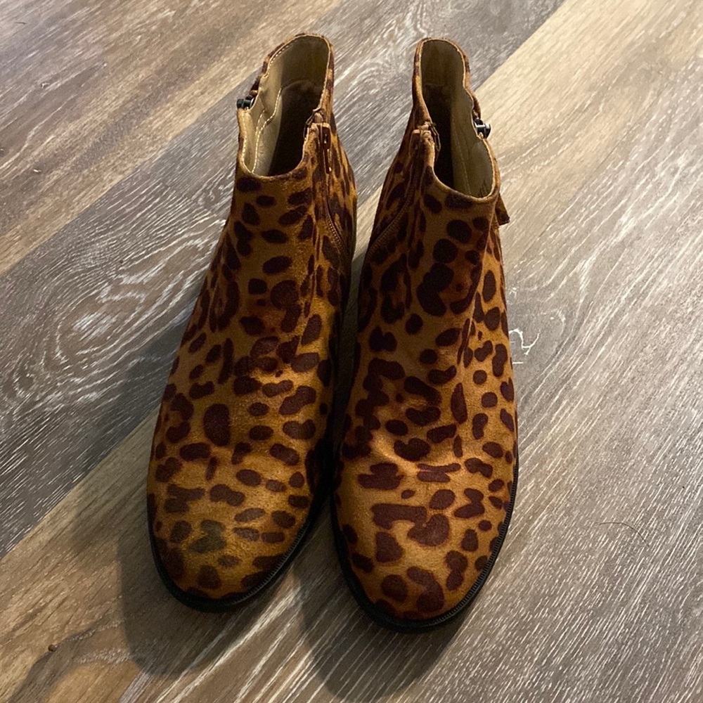 Cheetah boots size 10